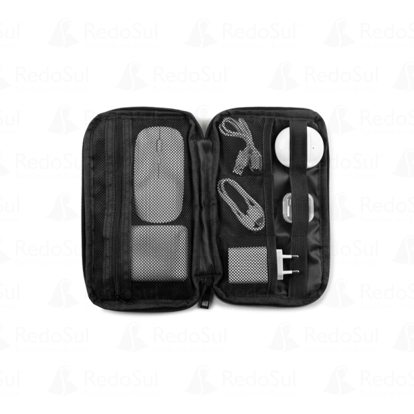 Bolsa personalizada para acessórios tecnológicos
